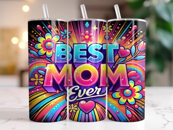Best Mom Ever 20 Oz Tumbler Wrap PNG: A Designer’s Perspective on Branding Potential