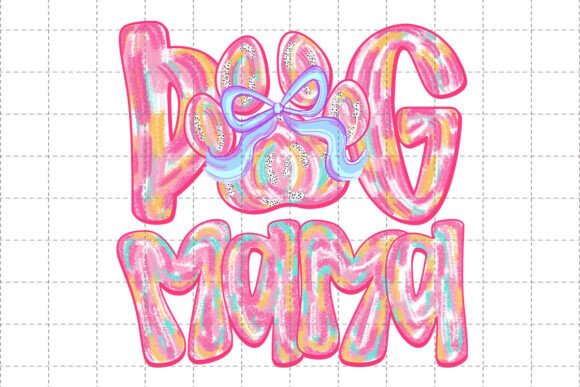 Brush Stroke Dog Mama Png: A Versatile Graphic for T-Shirt Designs and Branding