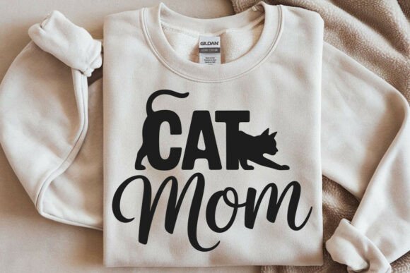 Cat Mom SVG Kitten Lover File for Cricut Graphics and T-Shirt Designs