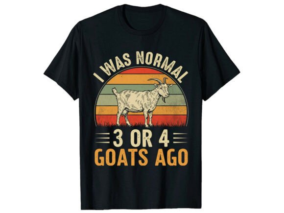Funny Vintage Goat Lover T-Shirt Design for Commercial Graphics