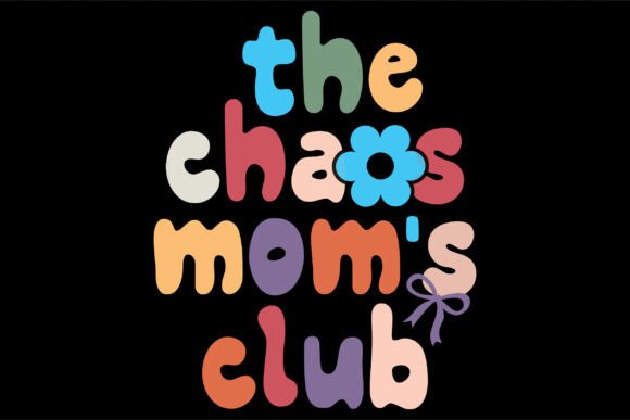 Mama Floral PNG and Chaos Mamas Club SVG: A Graphic Design Asset for Local Branding