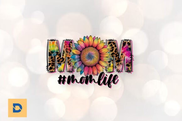 Mom Life Sublimation Mother’s Day PNG: A Versatile Graphic Design Asset for Branding and Print Templates