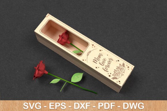 Mom Love Forever Gift Box SVG: A Laser-Cut Design Asset for Mother’s Day Content