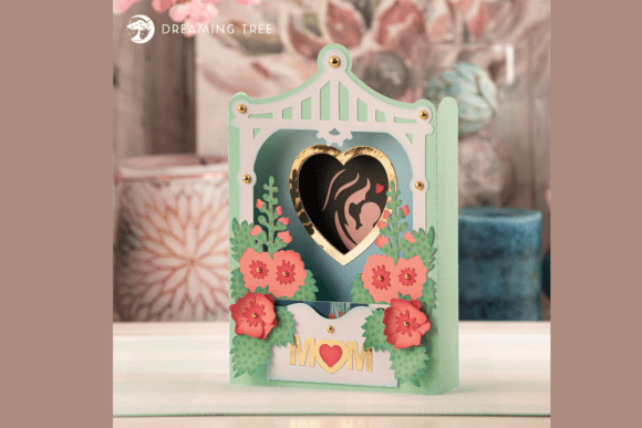 Mother S Day Paperscape Card SVG