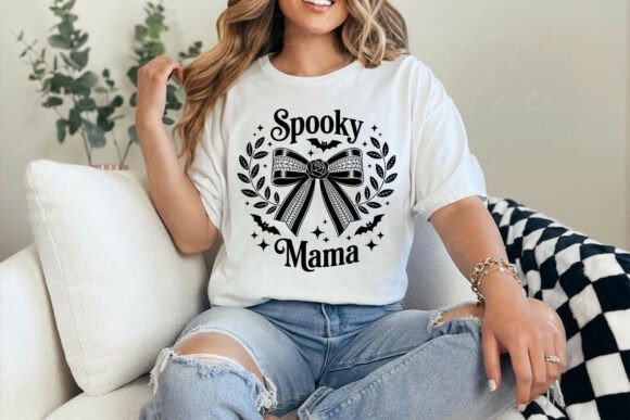 Spooky Mama Halloween Sublimation PNG for T-Shirt Designs