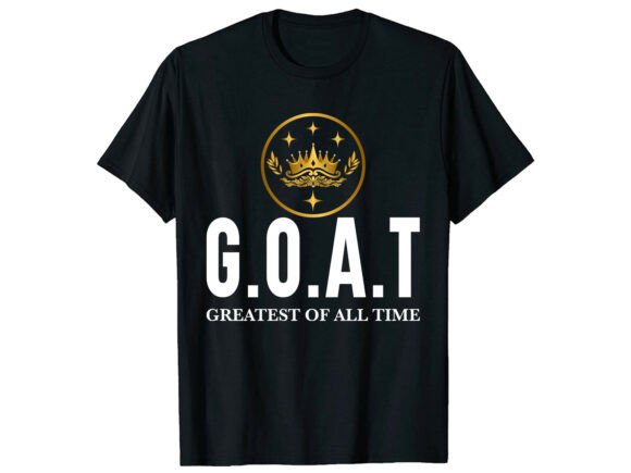 Typography with G.O.a.T T-Shirt Design: A Bold Graphic for Modern Branding
