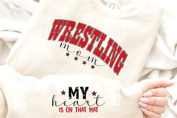 Wrestling Mom PNG for T-Shirt Designs: A Bold Graphic Asset for Branding